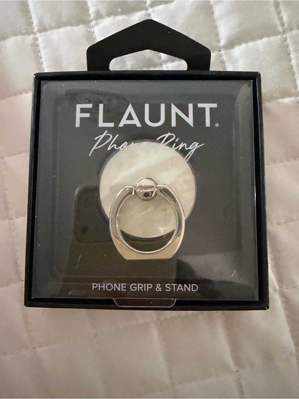 FLAUNT White Phone Ring Grip